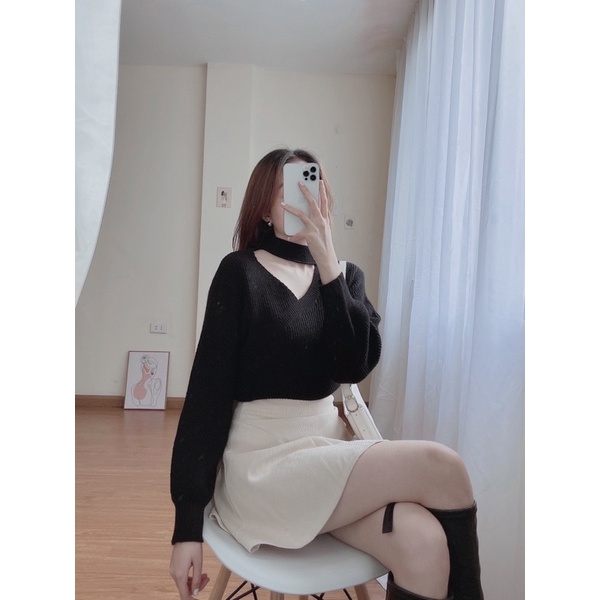 SELLI SHIRT - áo len khoét cổ tinh tế | BigBuy360 - bigbuy360.vn
