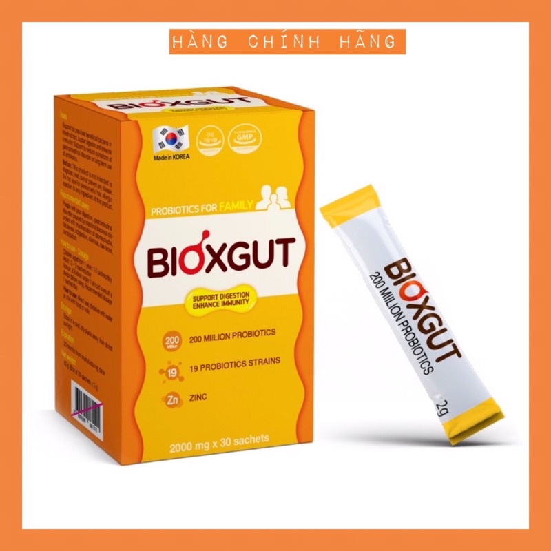 Men tiêu hoá BIOXGUT 19 chủng vi sinh nhập khẩu từ Hàn Quốc