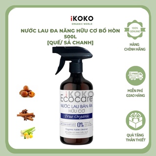 Nước lau bàn ăn hữu cơ đuổi muỗi, khử khuẩn sả chanh ECOCARE 500ml, lau bếp, lau kính