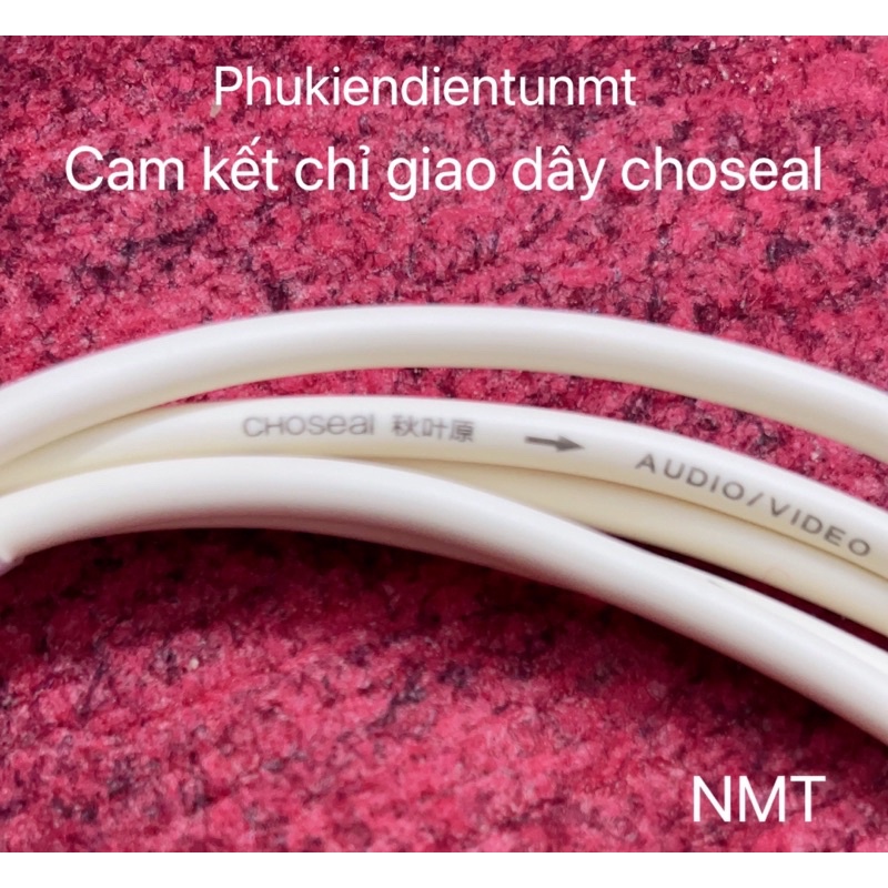 Dây cáp âm thanh hai đầu 3.5 chính hãng choseal 1.8m
