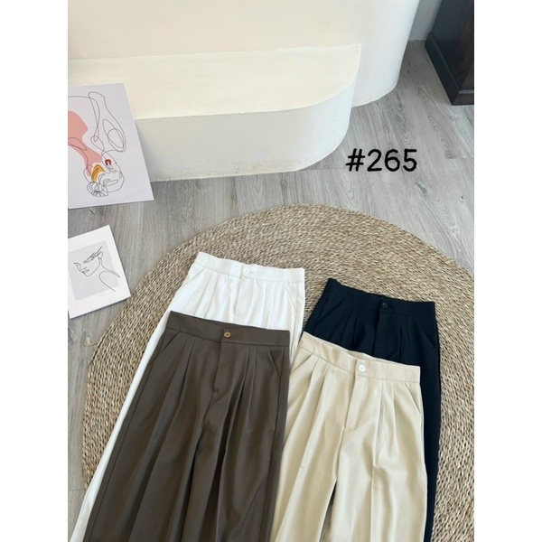 QUẦN BAGGY LỤA 1 KHUY CÔNG SỞ FROM BASIC MS14727