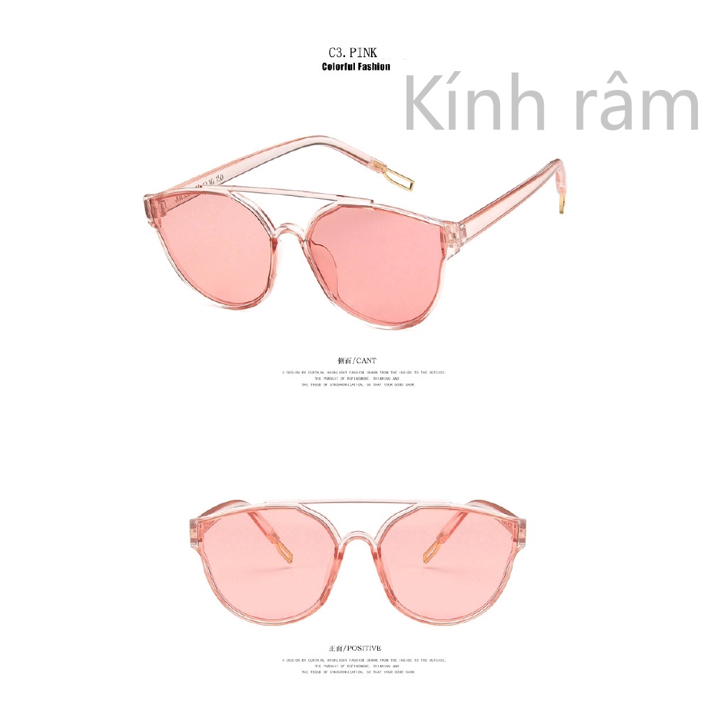 Kính mát mắt mèo bản lớn phong cách retro