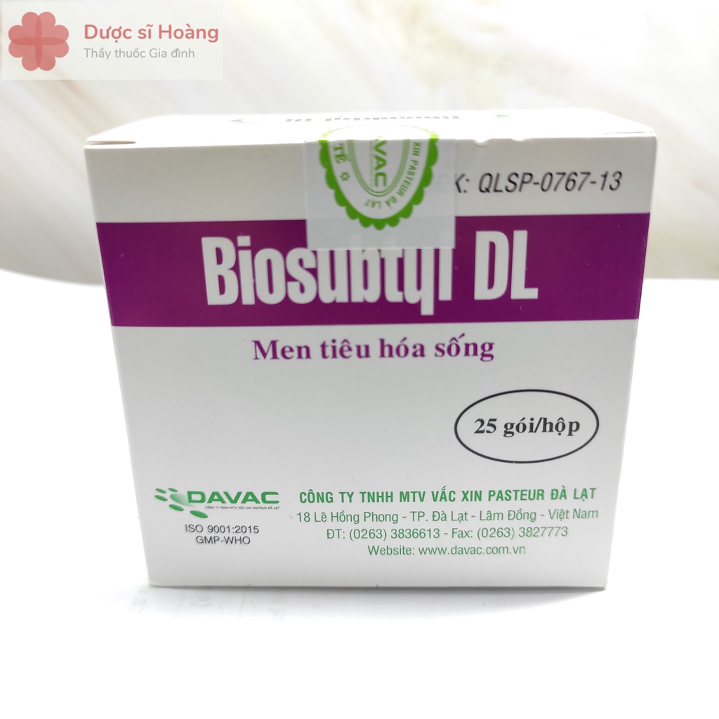 Men Tiêu Hoá Biosubtyl DL - Hộp 25 gói