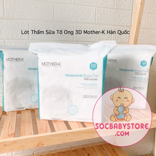 Lót thấm sữa tổ ong 3D Mother-K  - KM13664