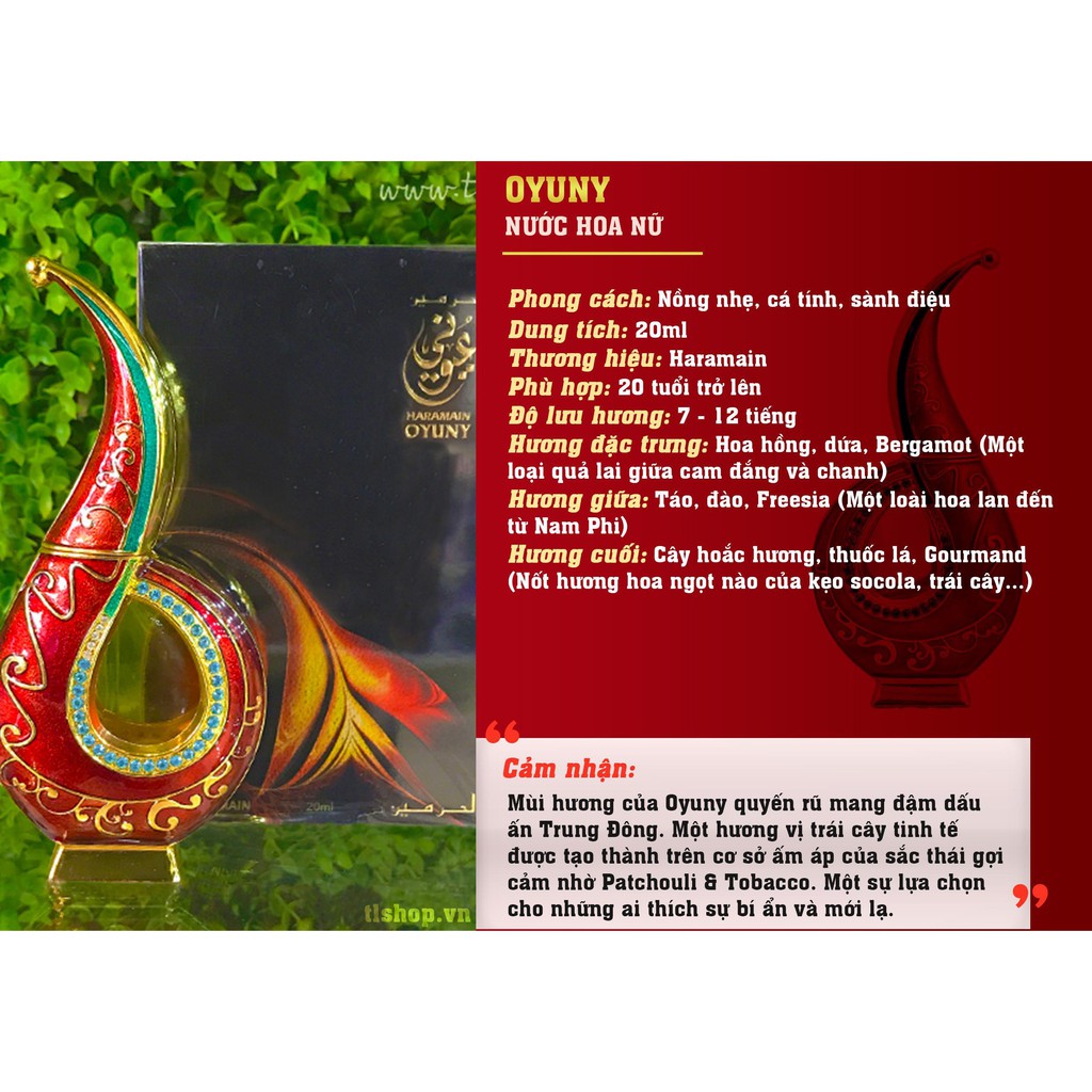 TINH DẦU DUBAI GIÁ SỈ - TINH DẦU DUBAI CHÍNH HÃNG - OYUNY