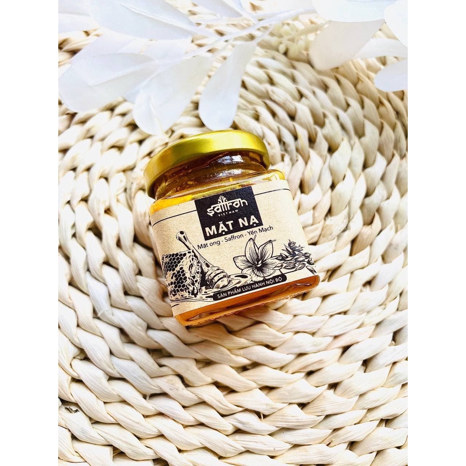 Mặt Nạ Mật Ong Saffron Yến Mạch hũ 50g Dưỡng Trắng Da Giảm Sạm Nám