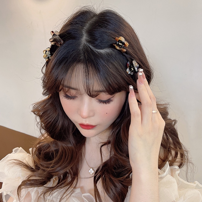 [Magpie] Kẹp Tóc Mái Trước / Sau Hình Bông Hoa Nhỏ Xinh Phong Cách retro Tinh Tế Cao Cấp Cho Nữ