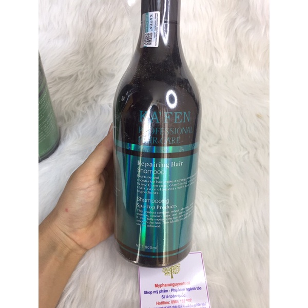 Dầu gội,xả KAFEN PROFESSIONAL HaIR CARE phục hồi tóc 800ml