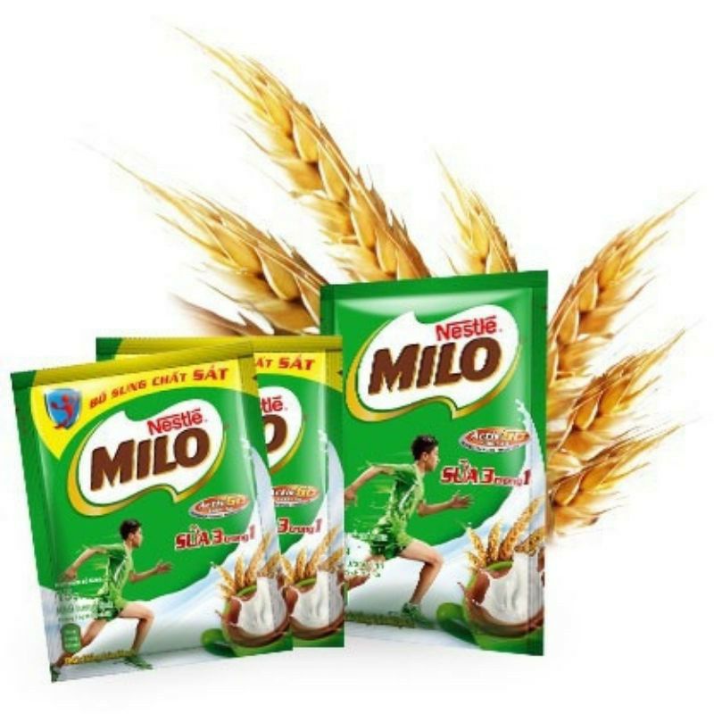 Sữa Milo bột 3 trong 1 dây 10 gói x 22g