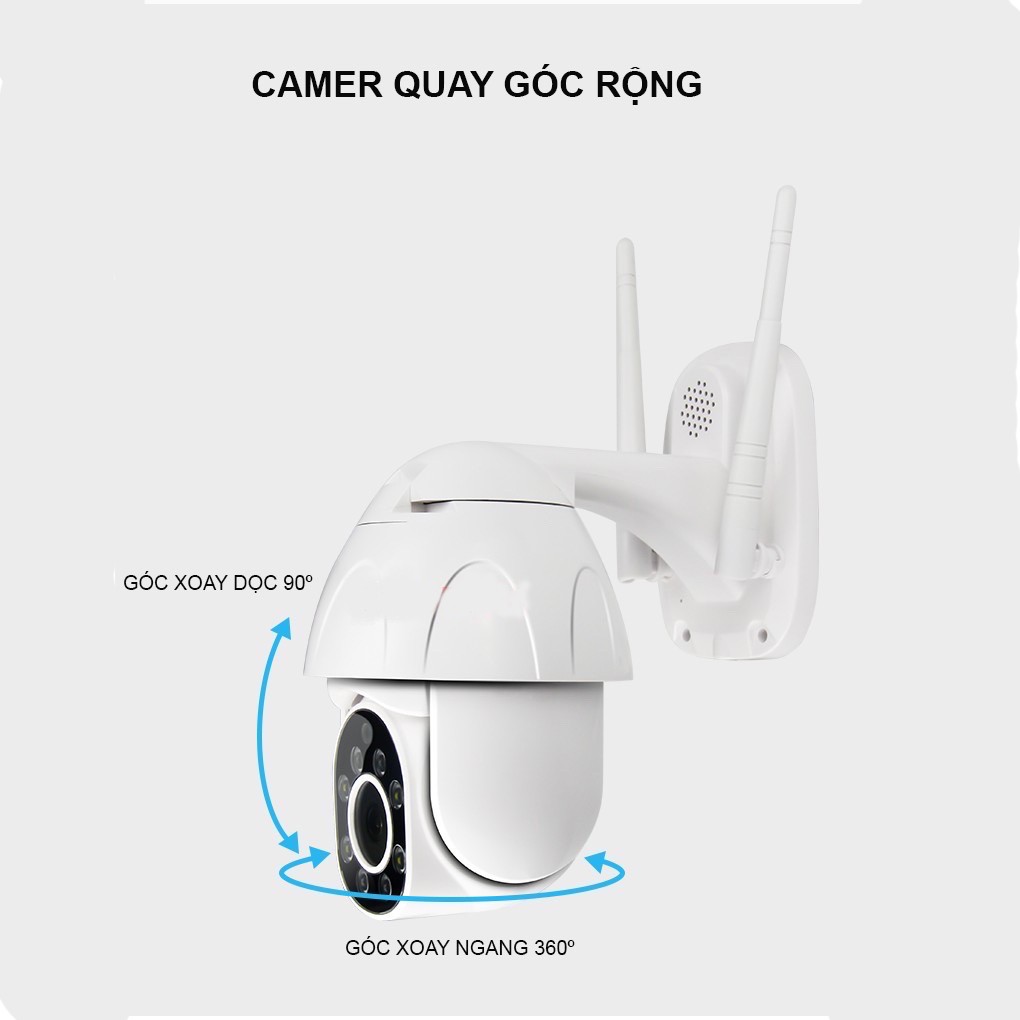 Camera IP Yoosee 360° Giám Sát Ngoài Trời PTZ  FULLHD (1920x1080) Siêu Nét Kèm Thẻ Nhớ 32gb | BigBuy360 - bigbuy360.vn