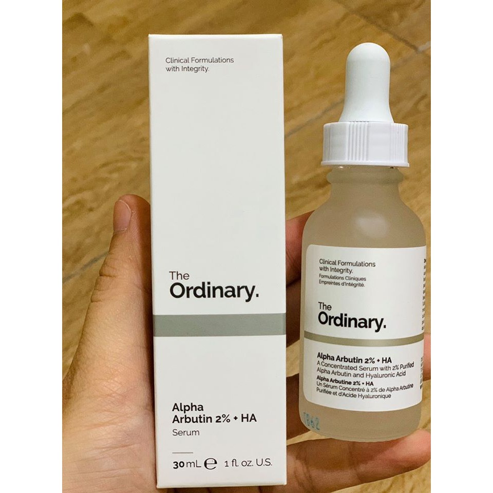 Tinh chất #The_Ordinary 𝐀𝐥𝐩𝐡𝐚 𝐀𝐫𝐛𝐮𝐭𝐢𝐧 𝟐% + 𝐇𝐀 (𝟑𝟎𝐦𝐥)