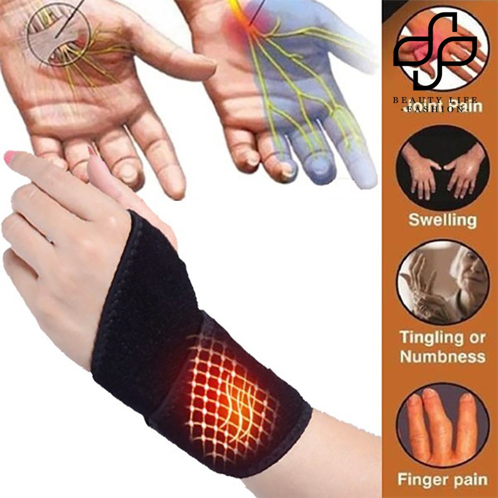 1 Cặp Băng Cổ Tay Tự Sưởi Ấm Có Nam Châm