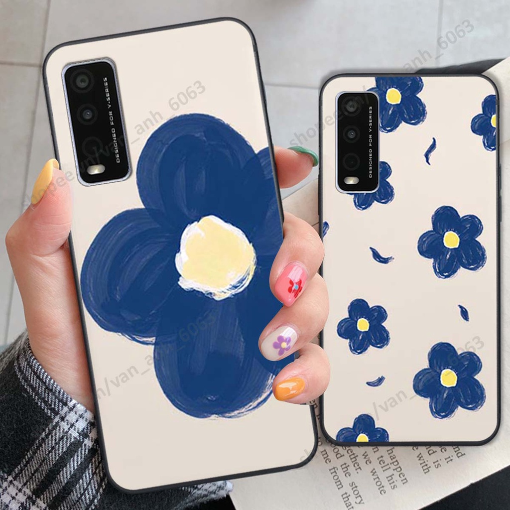 Ốp lưng Vivo Y20 in hình hoa, gấu rich bear nghệ thuật, thời trang