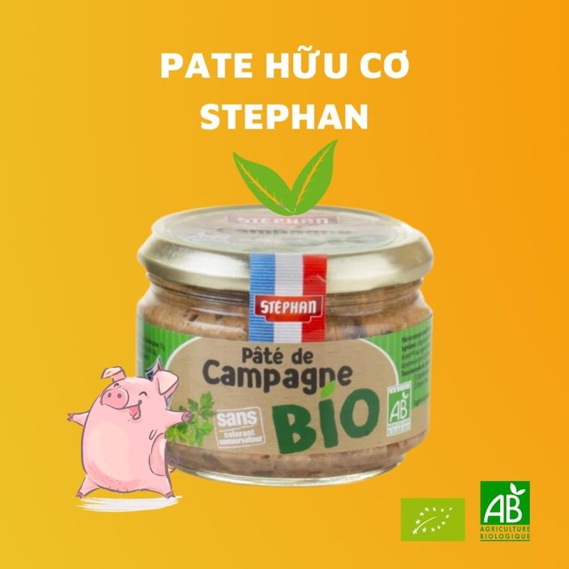 Pate hữu cơ stephan vị truyền thống và vị ớt đỏ 180g - ảnh sản phẩm 1