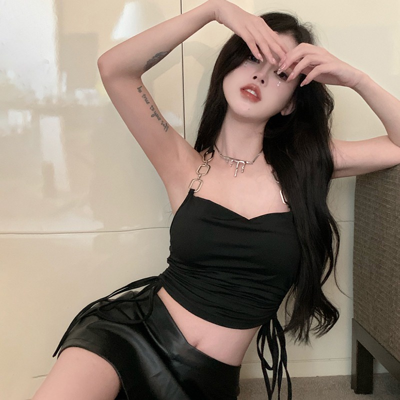 Áo Hai Dây Dáng Ôm Hở Lưng Gợi Cảm Thời Trang Mùa Hè Cho Nữ
