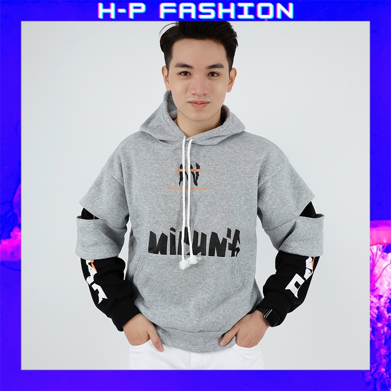 Áo hoodie nam form rộng vải nỉ dày dặn, siêu co giãn chuẩn form thời trang cao cấp thời trang Hpfashion - KVAHD03