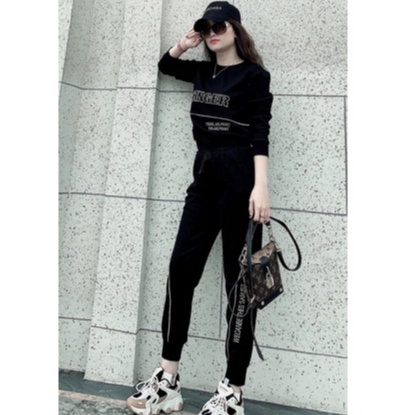 Đồ bộ nữ, đồ bộ thể thao chất umi cotton, mềm mịn co giãn 4 chiều, thiết kế trẻ trung mang lại cảm giác thoải mái