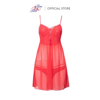 Đầm ngủ không cúp, vải lưới bon bon - il9194