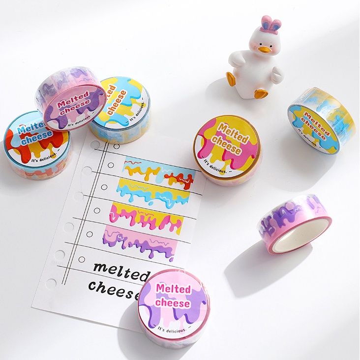 Peach Cheese cow Dessert Life series tape stickers Diary Scarpbooking DIY Decoration Washi Tape