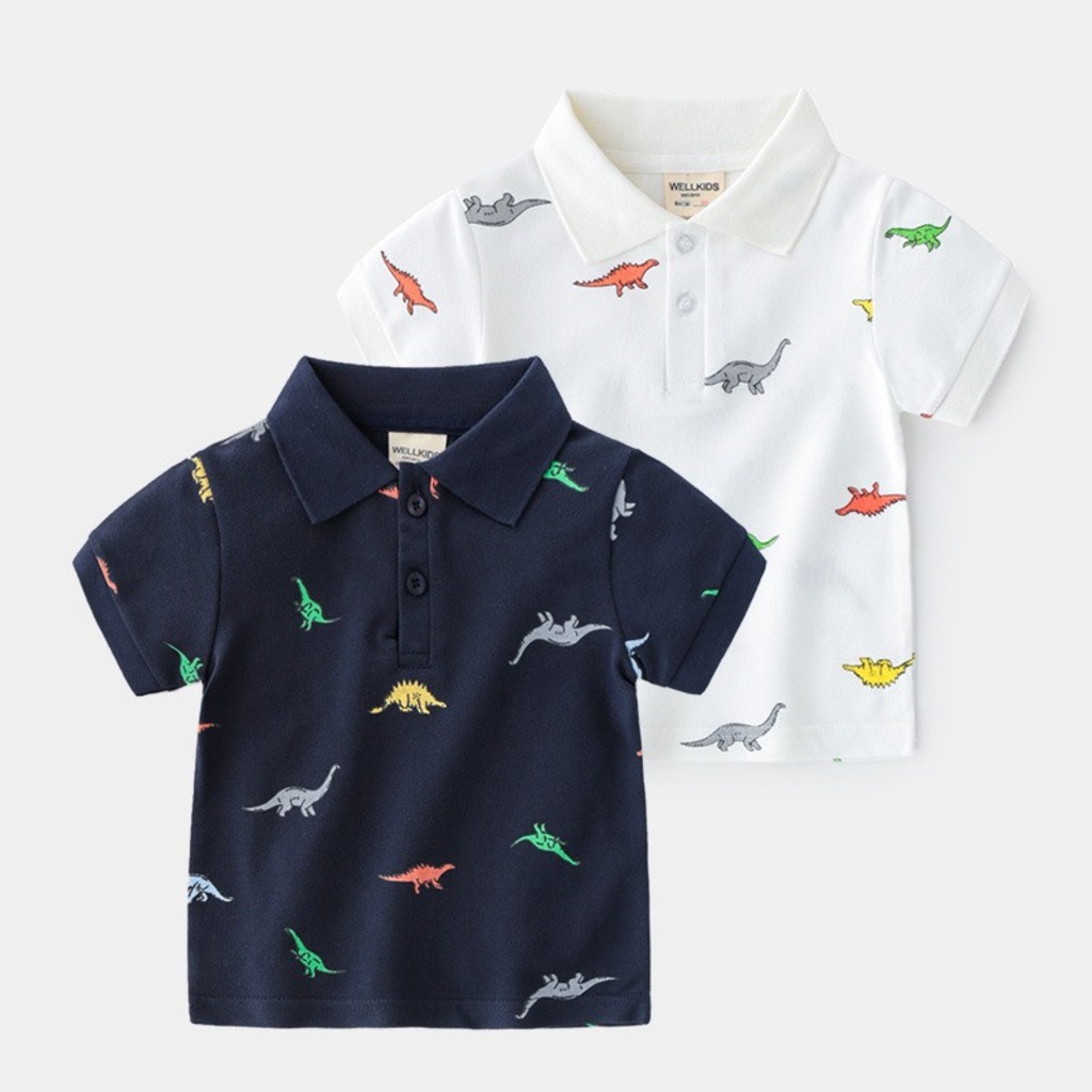 Áo Polo cho bé trai BINBON KIDS, Áo cho bé chất cotton cá sấu hàng cao cấp cho bé từ 10-25kg