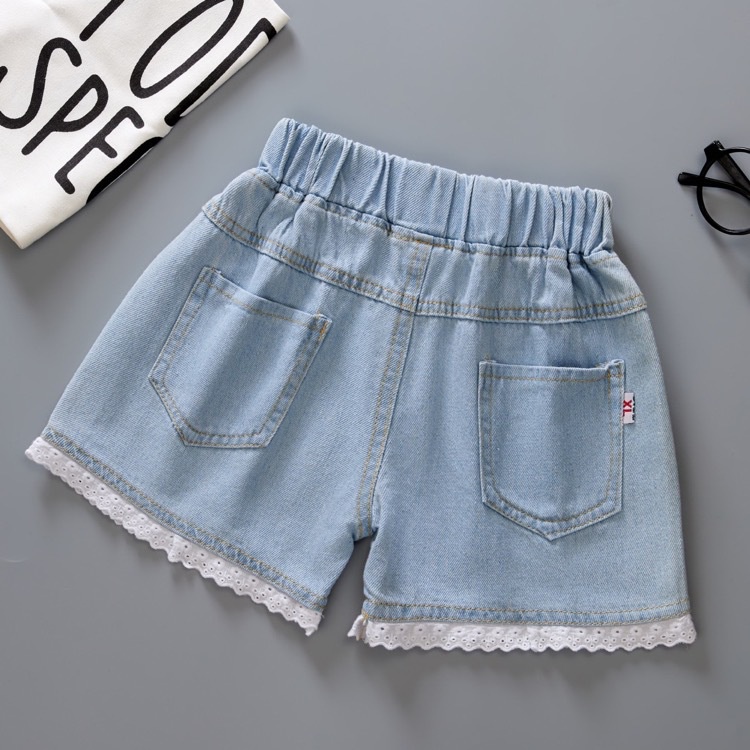 Quần Short Denim Mỏng Thời Trang Dành Cho Bé Gái 2 Tuổi