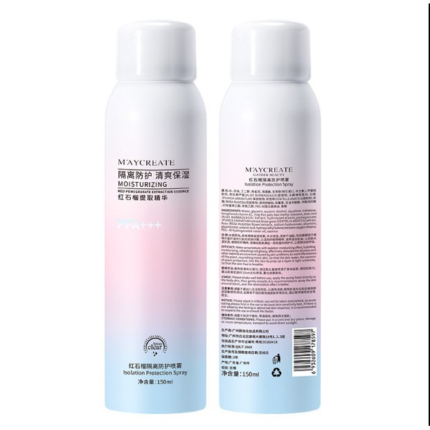 Xịt Chống Nắng Trắng Da MayCreate 150ml | BigBuy360 - bigbuy360.vn