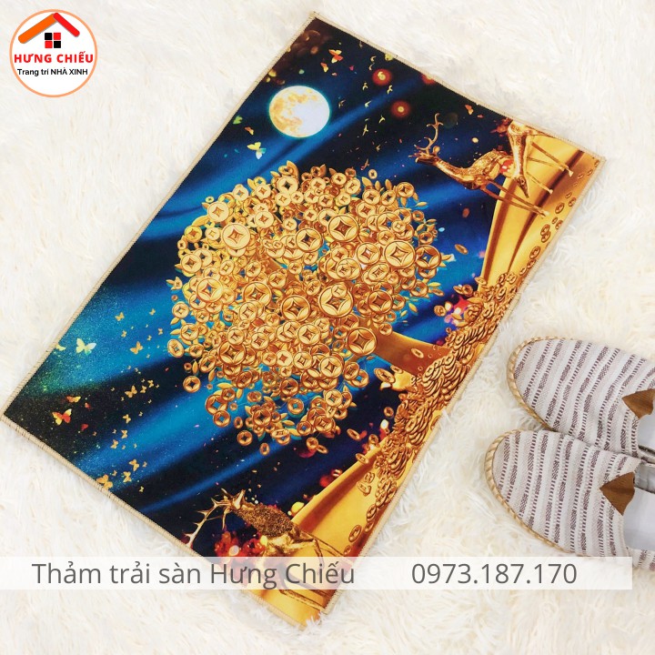 Thảm lau chùi chân thấm nước chống trơn trượt nhà bếp 3d hình thú cute CBL01