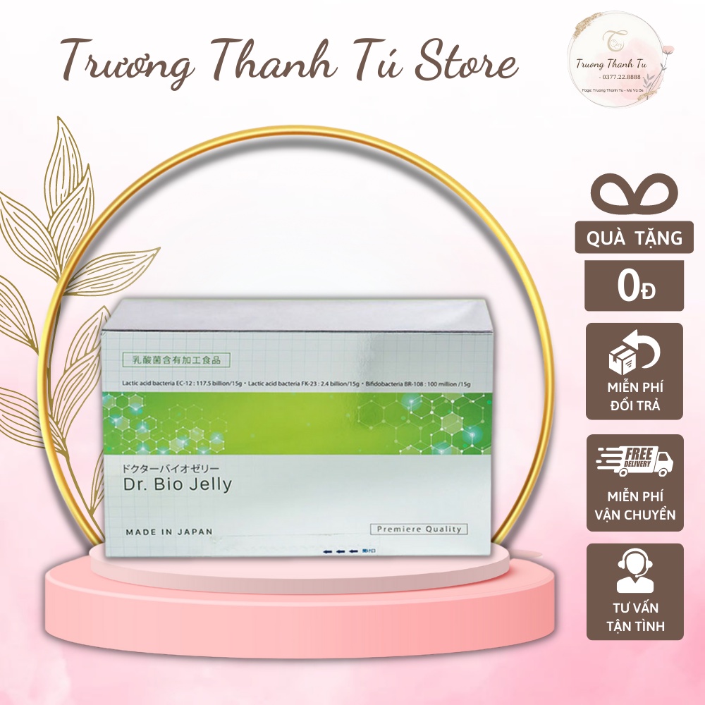 Thạch hỗ trợ tiêu hoá Dr. Bio Jelly số 1 Nhật Bản (1 hộp 30 thanh)/ Dành cho trẻ em và người lớn