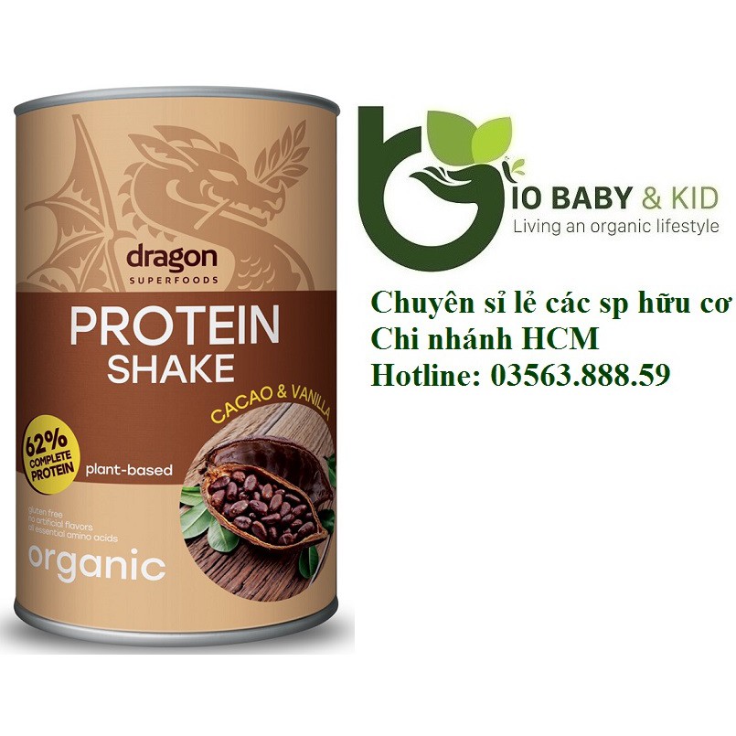 Protein shake cacao và vanilla Dragon Superfoods 500g | Shopee Việt Nam