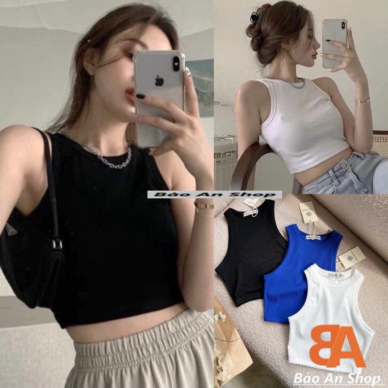 Áo ba lỗ nữ kiểu ngược form croptop body thể thao