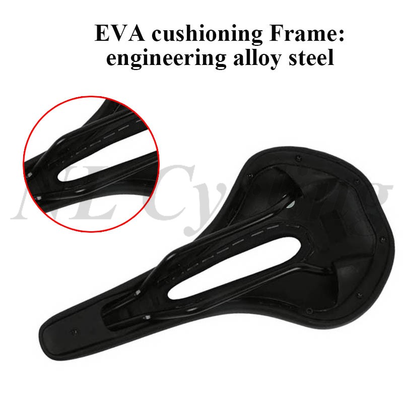 Yên Xe Đạp Leo Núi MTB Bằng Da Thiết Kế Đục Lỗ Thoải Mái