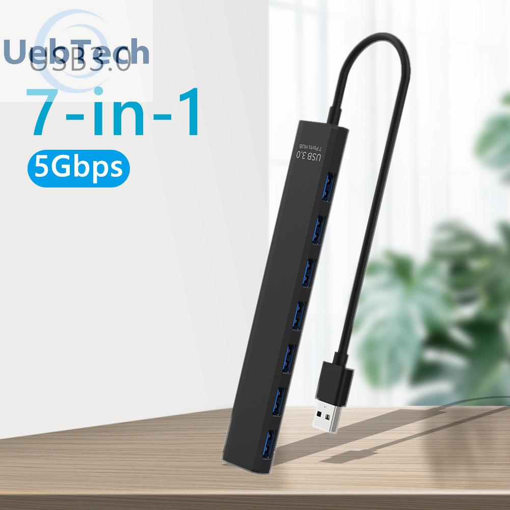 Hub chuyển đổi USB 2.0/ 3.0 chia 7 cổng tốc độ cao 5Gbps mở rộng