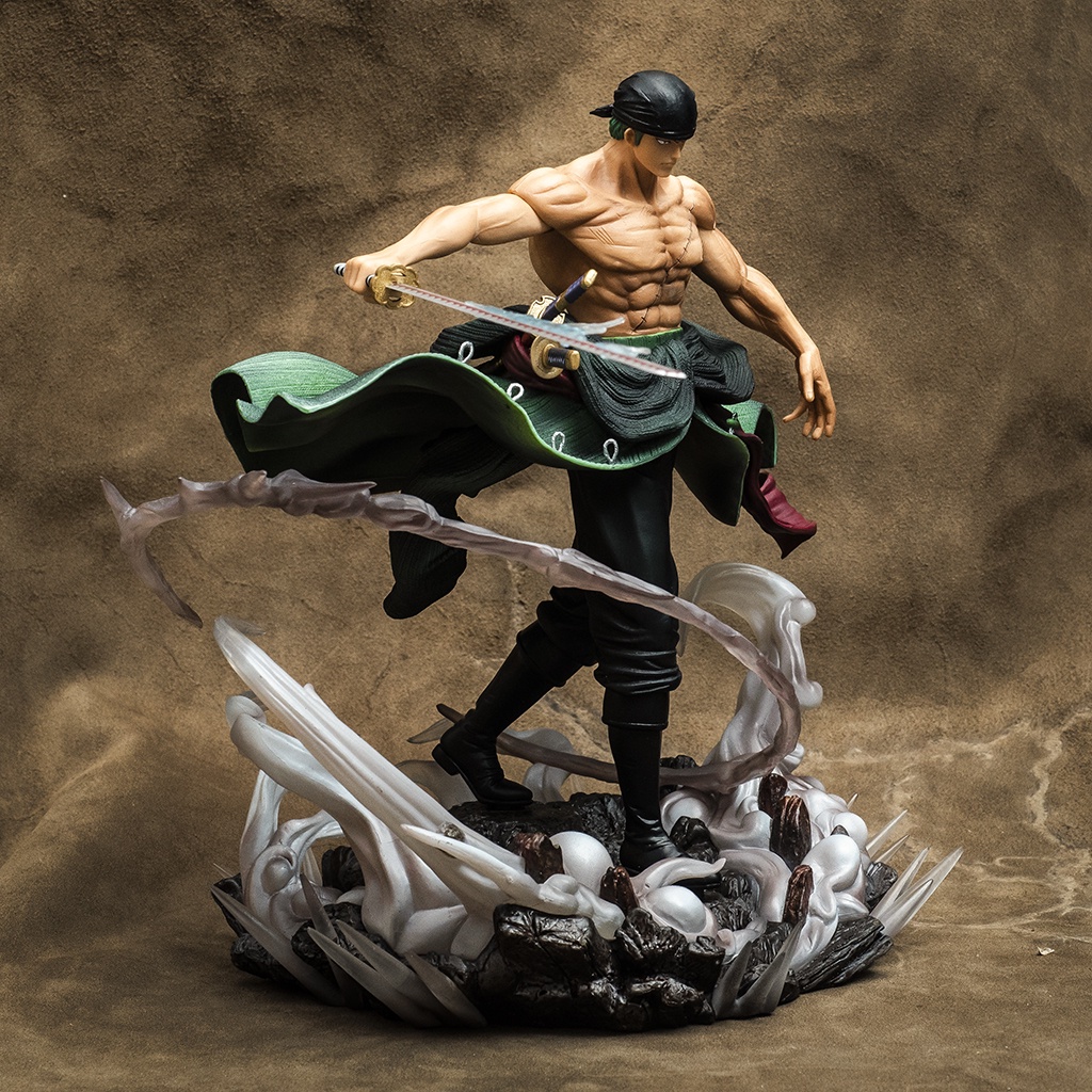 Mô hình One Piece Roronoa Zoro cao 35cm nặng 2,3kg Mô hình nhân vật Onepiece Zoro Bão Store