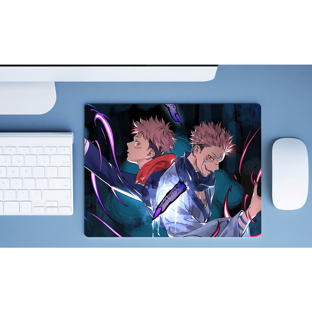 Miếng lót chuột in hình JUJUTSU KAISEN Chú Thuật Hồi Chiến anime chibi 23 mẫu tiện lợi tấm di kê chuột máy tính