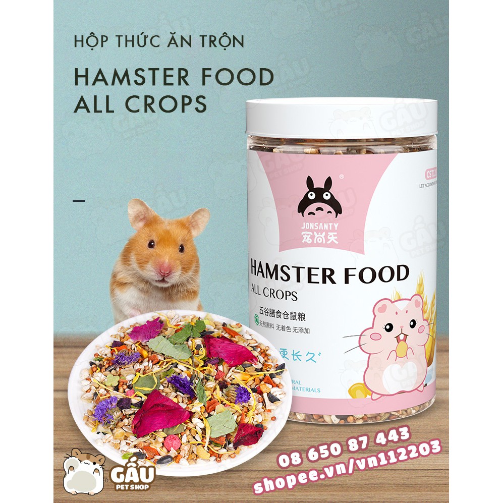 Thức ăn trộn Hỗn hợp JONSANTY dành cho Hamster 1200ml