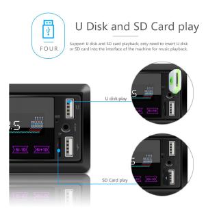 Đầu Mp3 Bluetooth 1 Din Cho Xe Hơi
