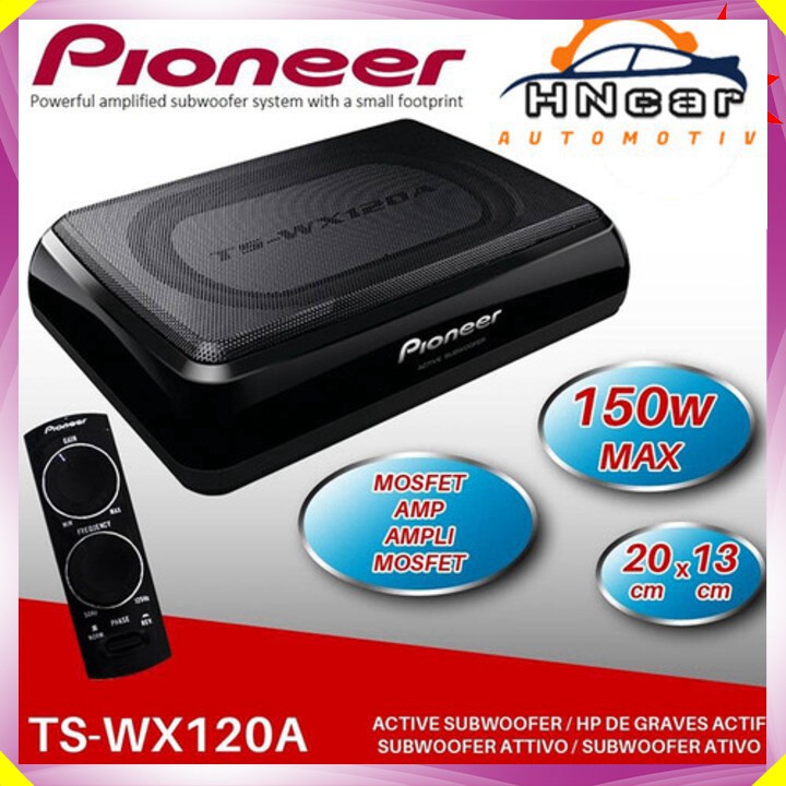 Loa sub gầm ghế ô tô thương hiệu cao cấp Pioneer TS-WX120A