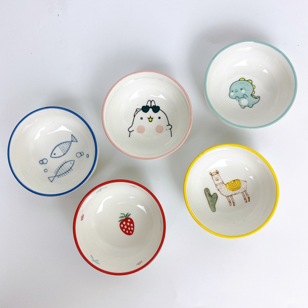 Bát ăn dặm, chén ăn dặm tròn 90ml