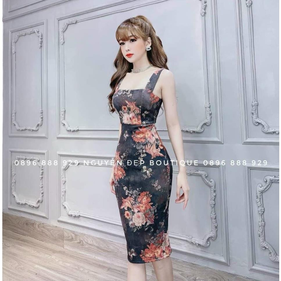 Váy đầm nữ body cúp ngực hai dây (có mút) kiểu dáng trẻ trung thích hợp mặc đi tiệc HT12