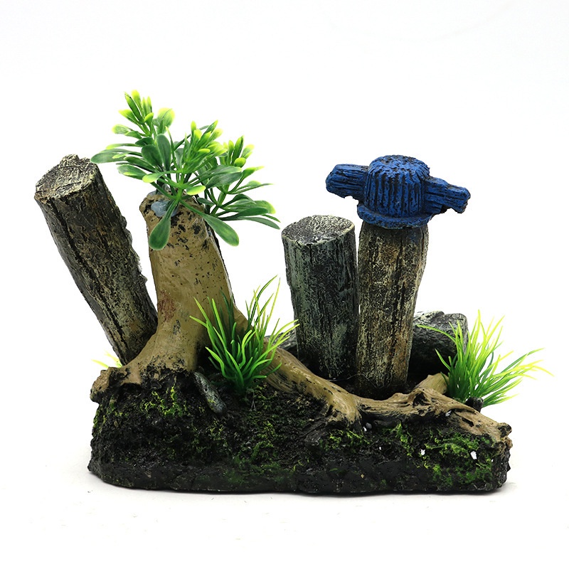 Phong Cảnh Hồ Cá Sáng Tạo, Phong Cảnh Chân Dung Moai, Hòn Đảo Phục Sinh, Tượng resin, Hộp Vô Cực