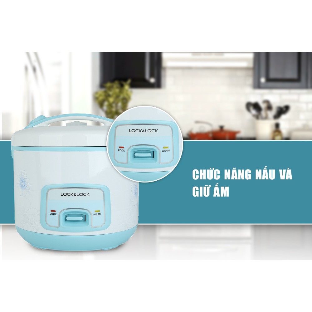 Nồi Cơm Điện LOCK&LOCK EJR446BLU (1.8L) - Hàng chính hãng