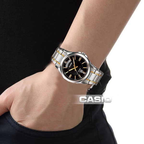Đồng hồ nam CASIO chính hãng MTP-1381, dây kim loại