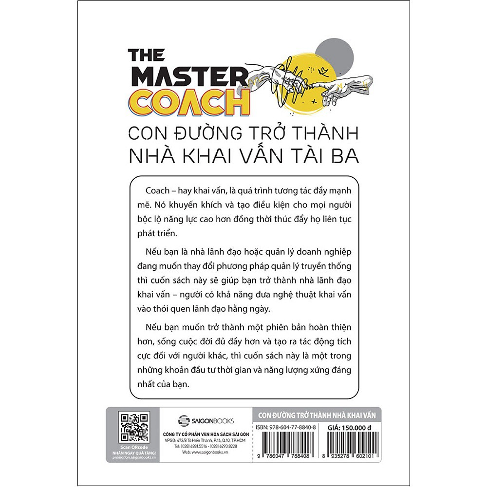 Sách Sài Gòn - The Master Coach: Con Đường Trở Thành Nhà Khai Vấn Tài Ba