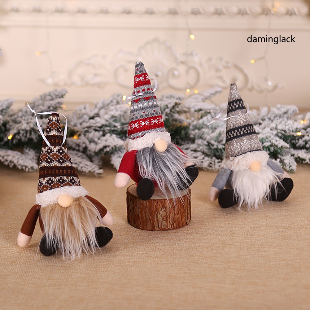 Búp bê treo trang trí cây thông noel hình ông già noel đáng yêu dành cho Giáng Sinh