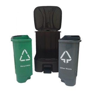 Thùng rác đạp phân loại 30 lít