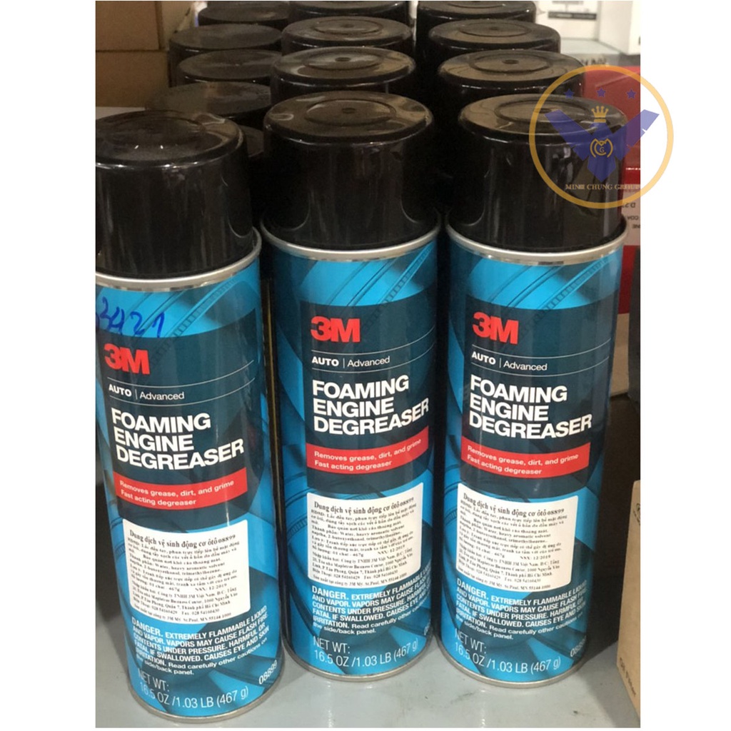 COMBO 2 chai vệ sinh khoang máy ô tô 3M Foaming Engine Degreaser 08899 467g