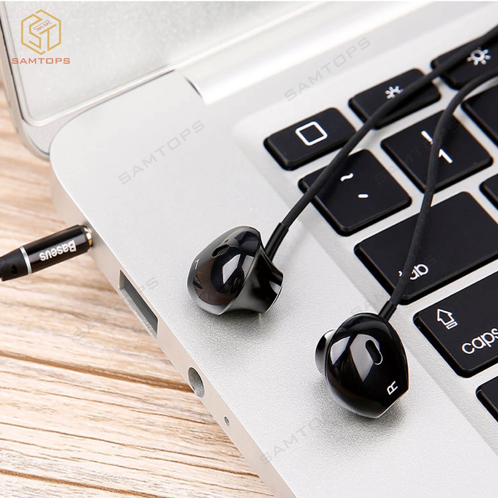 Tai Nghe Nhét Tai Baseus 6d Có Dây Chất Lượng Cao