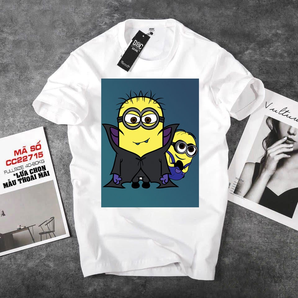 ÁO PHÔNG TAY NGẮN CỔ TRÒN Minion Ngộ Nghĩnh IN HÌNH HOẠT HÌNH COOL NGẦU GIÁ RẺ CHƯA TỪNG CÓ CHO ĐỒNG ĐỘI - 0239