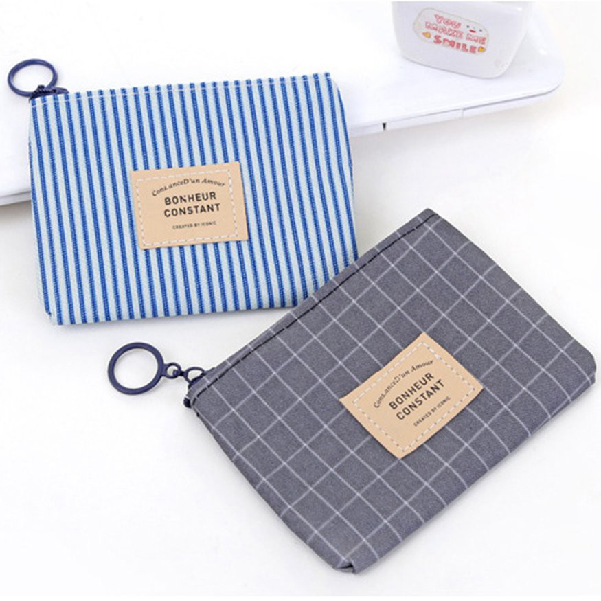 Túi vải canvas đựng tiền / chìa khóa / thẻ đa năng tiện dụng | BigBuy360 - bigbuy360.vn