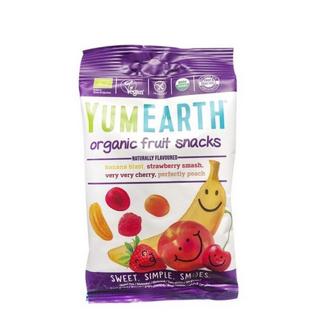 Kẹo dẻo hữu cơ cho bé 4 hương vị trái cây Yumearth 50g